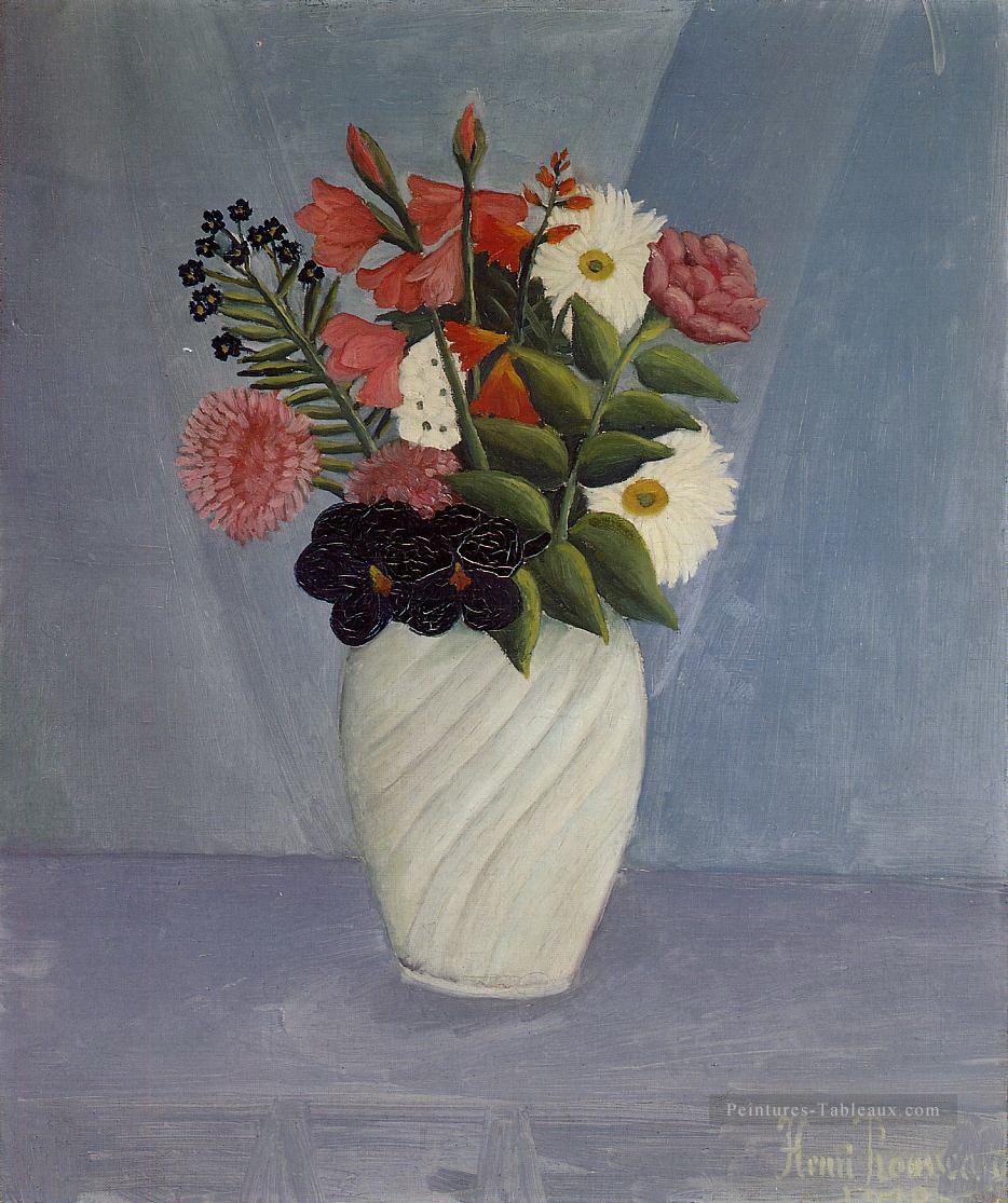 bouquet de fleurs 1910 Henri Rousseau post impressionnisme Naive primitivisme Peintures à l'huile